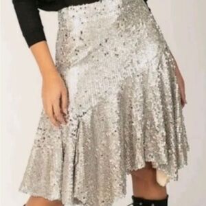 Joyfolie Carol Sequin Skirt NWT XL